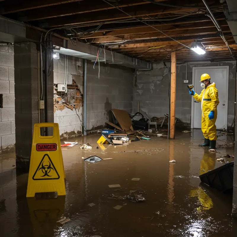 Flooded Basement Electrical Hazard in Jefferson County, WV Property