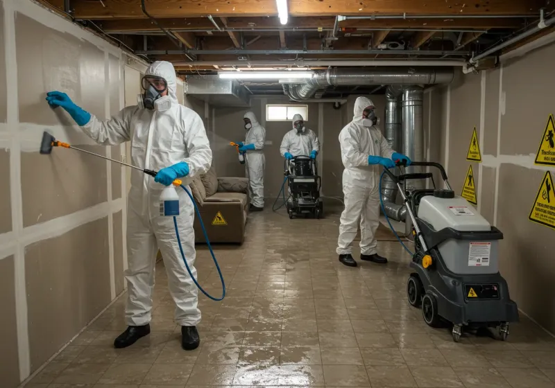 Basement Moisture Removal and Structural Drying process in Jefferson County, WV